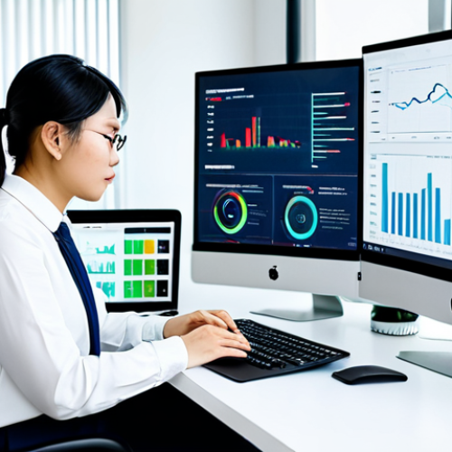A professional Vietnamese content strategist, fully clothed in a modest business casual outfit, sits thoughtfully at a sleek desk in a bright, modern co-working space. They are focused on multiple digital screens displaying data analytics dashboards and strategic plans for content distribution. Their perfect anatomy, correct proportions, and natural pose convey a sense of calm focus and expertise in digital strategy. The scene emphasizes data-driven decision-making and professional planning in the context of digital content. safe for work, appropriate content, fully clothed, professional, high-quality, professional photography.