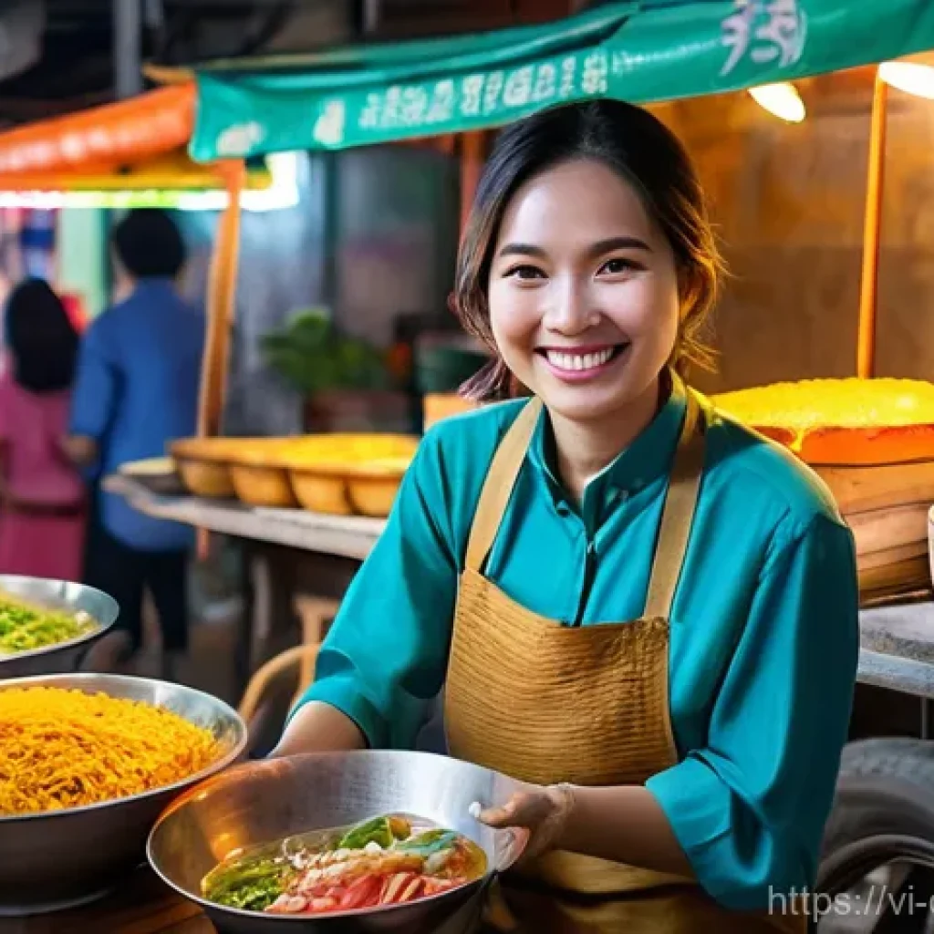 디지털 제작자 운동의 성장 사례 분석 - **Vietnamese Food Journey Creator:** A vibrant and charismatic young Vietnamese woman, in her late 2...