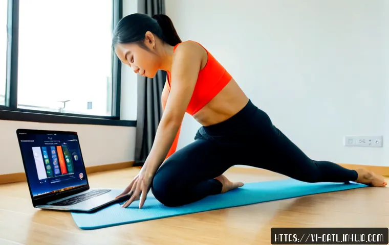 Home 17 디지털 제작자 운동의 온라인 강의 플랫폼 활용 - Photorealistic Vietnamese digital creator recording an online fitness course in a bright Ho Chi Minh...